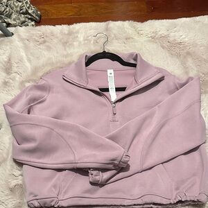Lululemon Athletica rose blush Half-Zip Top